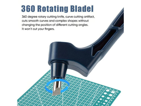360° Rotating Craft Cutting Pen - Stainless Steel Detail Knife