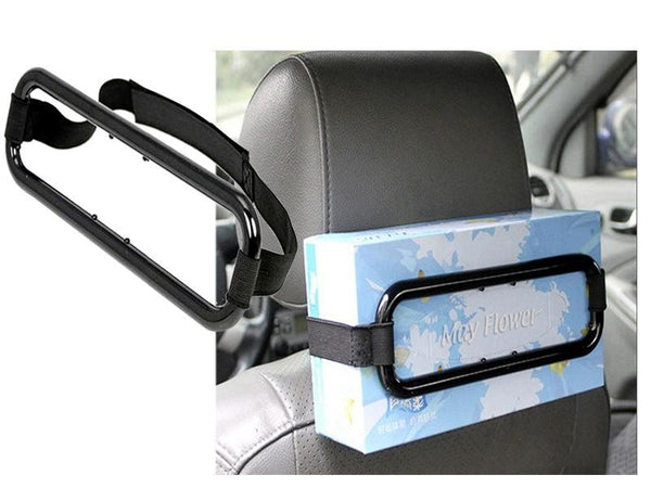 Car Tissue Box Holder (Sun Visor/Back Seat Mount)