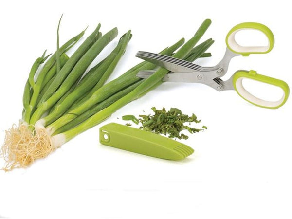 Herb Scissors Stainless Steel 5-Blade Multi-Cutter