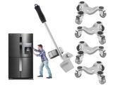 Universal furniture moving wheels and lifter set