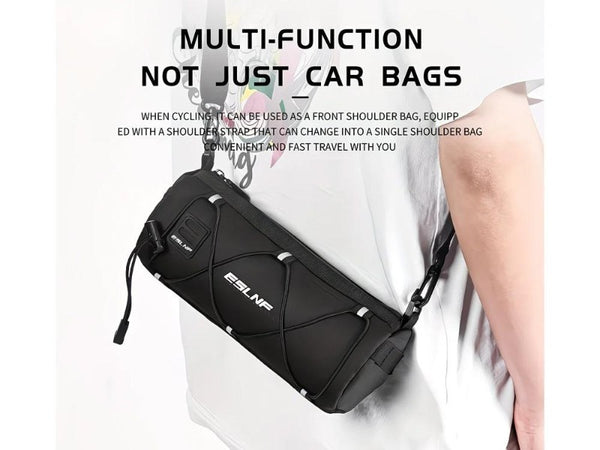 Large Capacity Waterproof Bike Handlebar Bag with Shoulder Strap