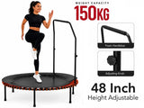48-inch orange and black mini trampoline fitness rebounder