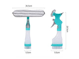 3-in-1 Window Cleaning Squeegee Spray Bottle & Scrub Wiper Tool