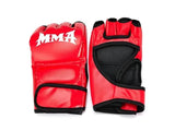 Professional PU Half-Finger Boxing & MMA Training Gloves (Red