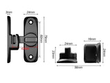 90/180 Degree Barn Door Lock - Zinc Alloy Sliding Gate Latch