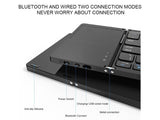 64-Key Foldable Wireless Bluetooth Keyboard with Touchpad