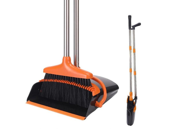 Adjustable Broom and Dustpan Set