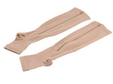 Nude Zipped Compression Socks