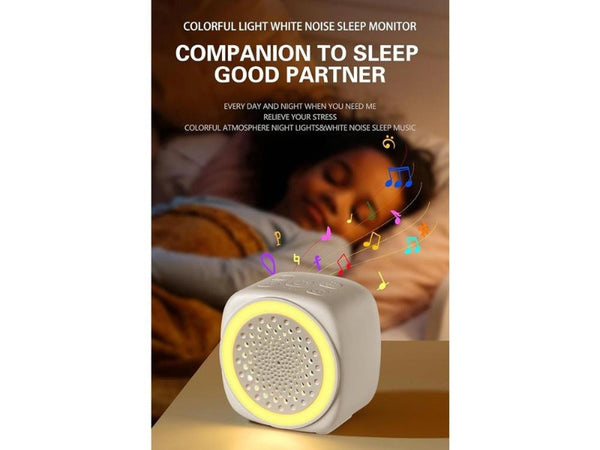 Portable White Noise Machine with 26 Sounds 7-Color Night Light