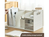 White Desktop Organiser with Drawers & Pen Holder for Office