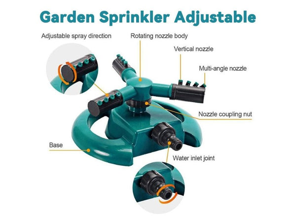 Garden Sprinkler Watering System 360°Rotating