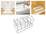 Stainless Steel Lid Storage Rack Baking Pan Holder