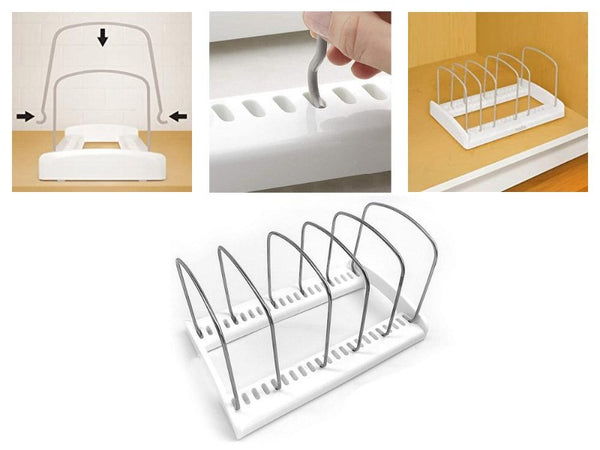 Stainless Steel Lid Storage Rack Baking Pan Holder