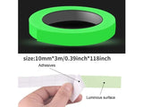Green Glow in the Dark Tape 3m x 1cm - Safety & Decor