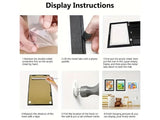 Kids A4 Art Frame Front Opening Magnetic Display Case