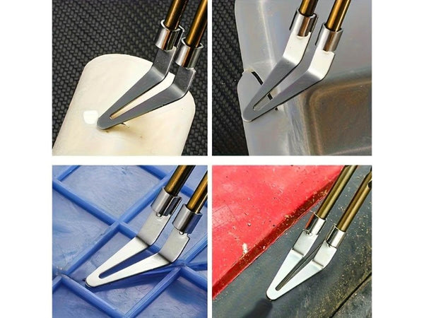 6pc Stainless Steel Heavy-Duty Triangle Welding Repair Plates