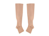 Nude Zipped Compression Socks