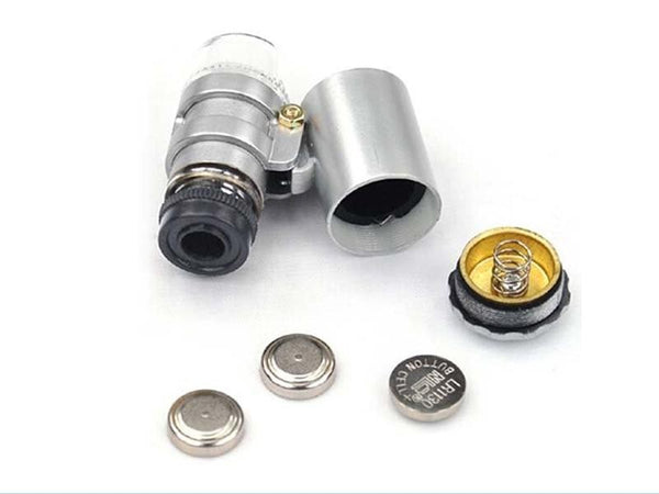Mini 60x Jewellery Loupe Lighted Magnifier Microscope