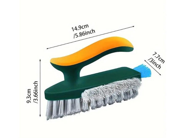 V-Shape Grout & Corner Cleaning Brush - 2-in-1 Scraper Tool
