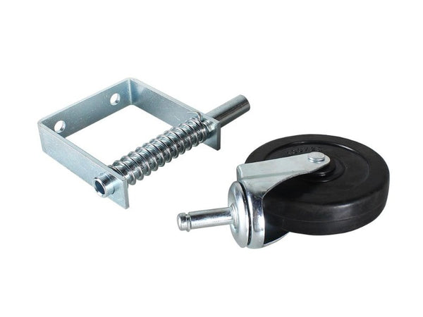 Spring-Loaded Gate Caster Wheel 100mm, 70kg Load