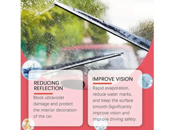 Car Windscreen Oil Film Remover Brush - Anti-Fog Glass Cleaner