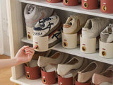 10pcs Adjustable Double-Layer Shoe Slot Organizers