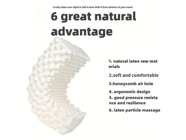 Latex Contour Pillow for Neck Pain - Orthopedic Support