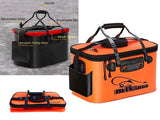 NZ 23L Foldable Fishing Bucket - EVA, Live Bait, Fish Net Cover