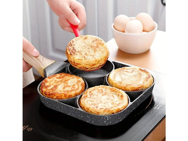 4-Cup Egg Pan Nonstick NZ - Induction, Gas, Pancake Skillet