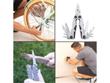 Multitool Pliers, Stainless Steel 12-in-1 Camping & Survival