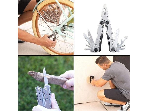 Multitool Pliers, Stainless Steel 12-in-1 Camping & Survival