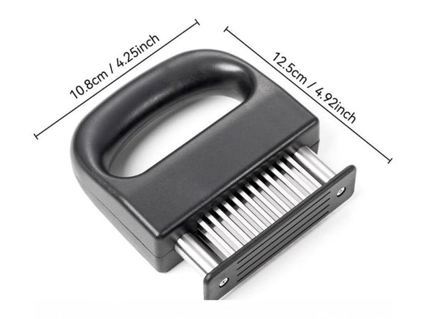 48-Blade Stainless Steel Meat Tenderizer Tool with Safety Lock