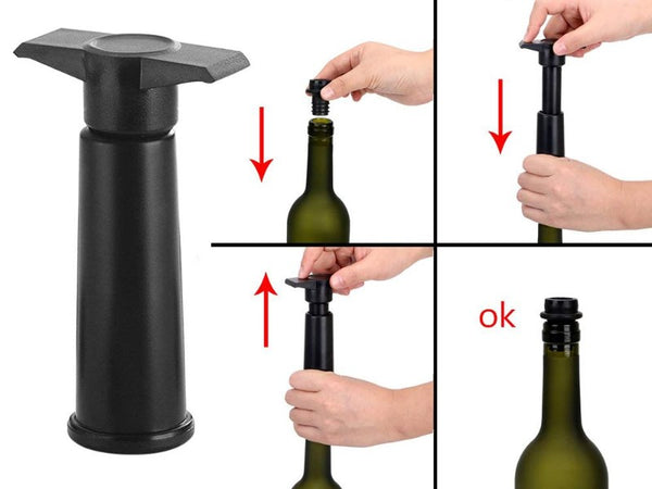 Wine Saver Vacuum Pump with 2 Wine Stoppers