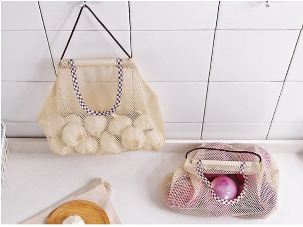 Vegetable Onion Potato Hanging Bag Mesh Storage Bag