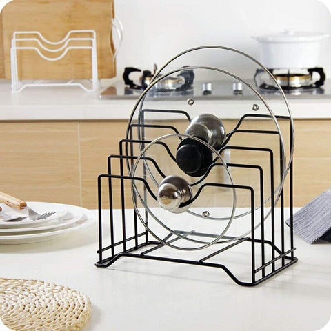 Kitchen Pot Lid Rack Holder