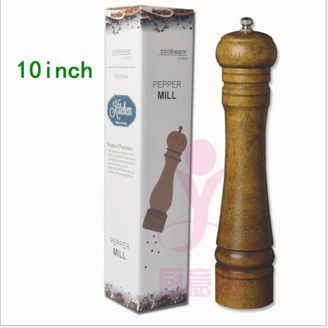 Wooden Pepper Grinder Salt Shaker with Adjustable Coarseness