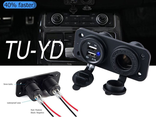 Car Plug Lighter Socket Usb Ports 12V