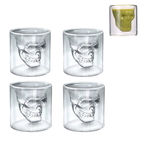 Creative Crystal Skull Head Vodka Whiskey Glass Cup