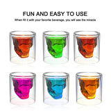 Creative Crystal Skull Head Vodka Whiskey Glass Cup