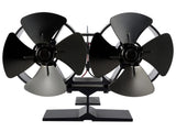 8 Blades Double Head Fireplace Fan