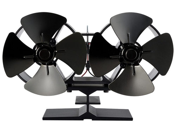 8 Blades Double Head Fireplace Fan