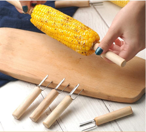 Safe Corn Skewers Needle Prongs For BBQ Barbecue