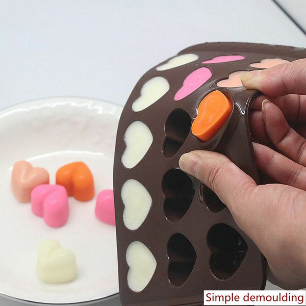 Heart Shape Silicone Chocolate Mold Cake Decoration