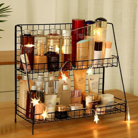 2 Layers Creative Iron Storage Racks Kitchen Bathroom