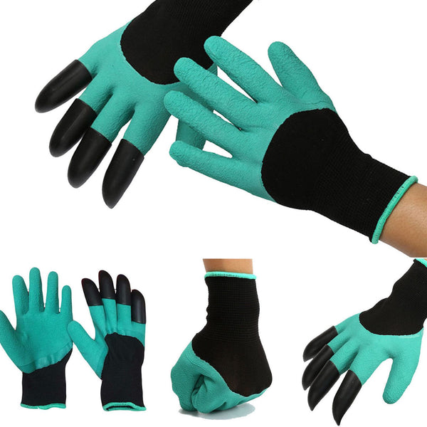 Gloves For Digging&Planting with Plastic Claws Gardening