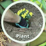 Gloves For Digging&Planting with Plastic Claws Gardening