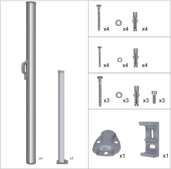 Retractable Side Awning Shade