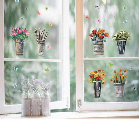 Removable Wall Glass Stickers Decor