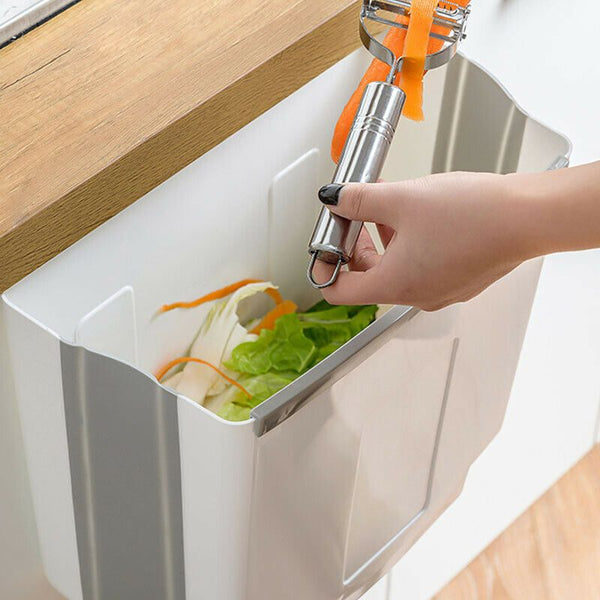 Folding Wall Mounted Kitchen Cabinet Door Hanging Bin