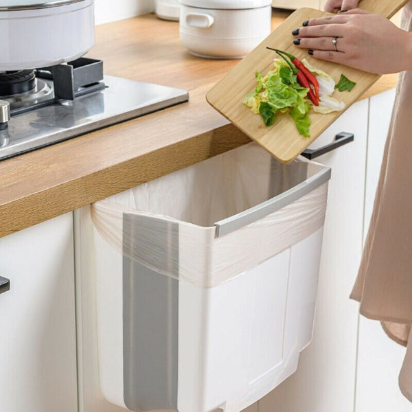 Folding Wall Mounted Kitchen Cabinet Door Hanging Bin